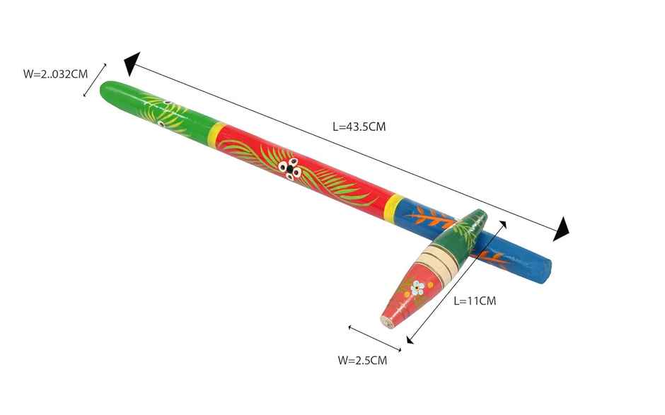 Desi Toys Gilli Danda Set - Traditional Outdoor Game for Children